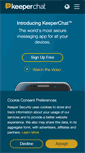 Mobile Screenshot of keeperchat.com